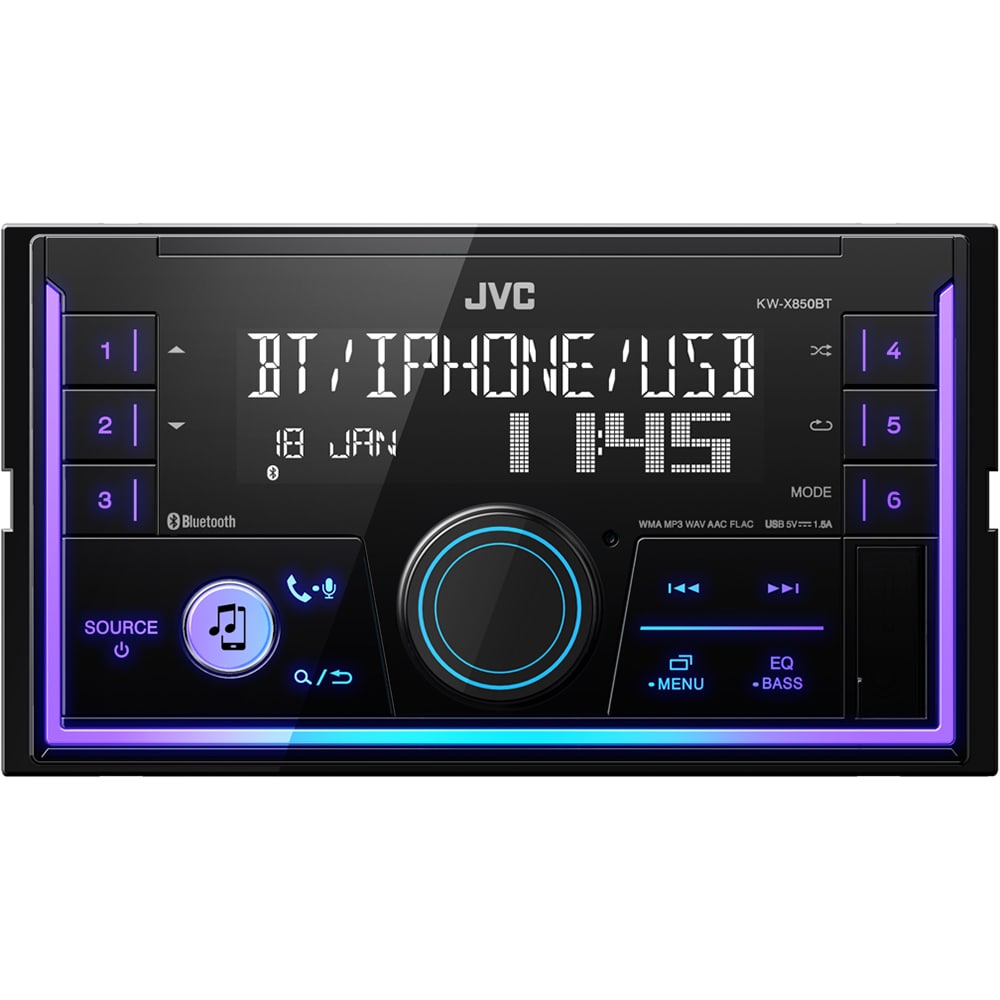 Player auto JVC KW-X850BT, 4 x 50W, Bluetooth, USB