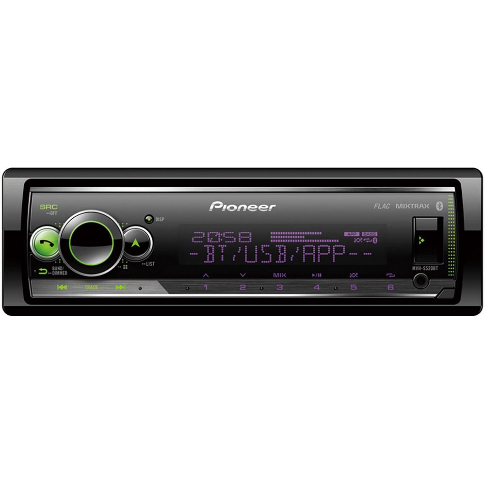 Player auto PIONEER MVH-S520BT, 4 x 50W, Bluetooth, USB