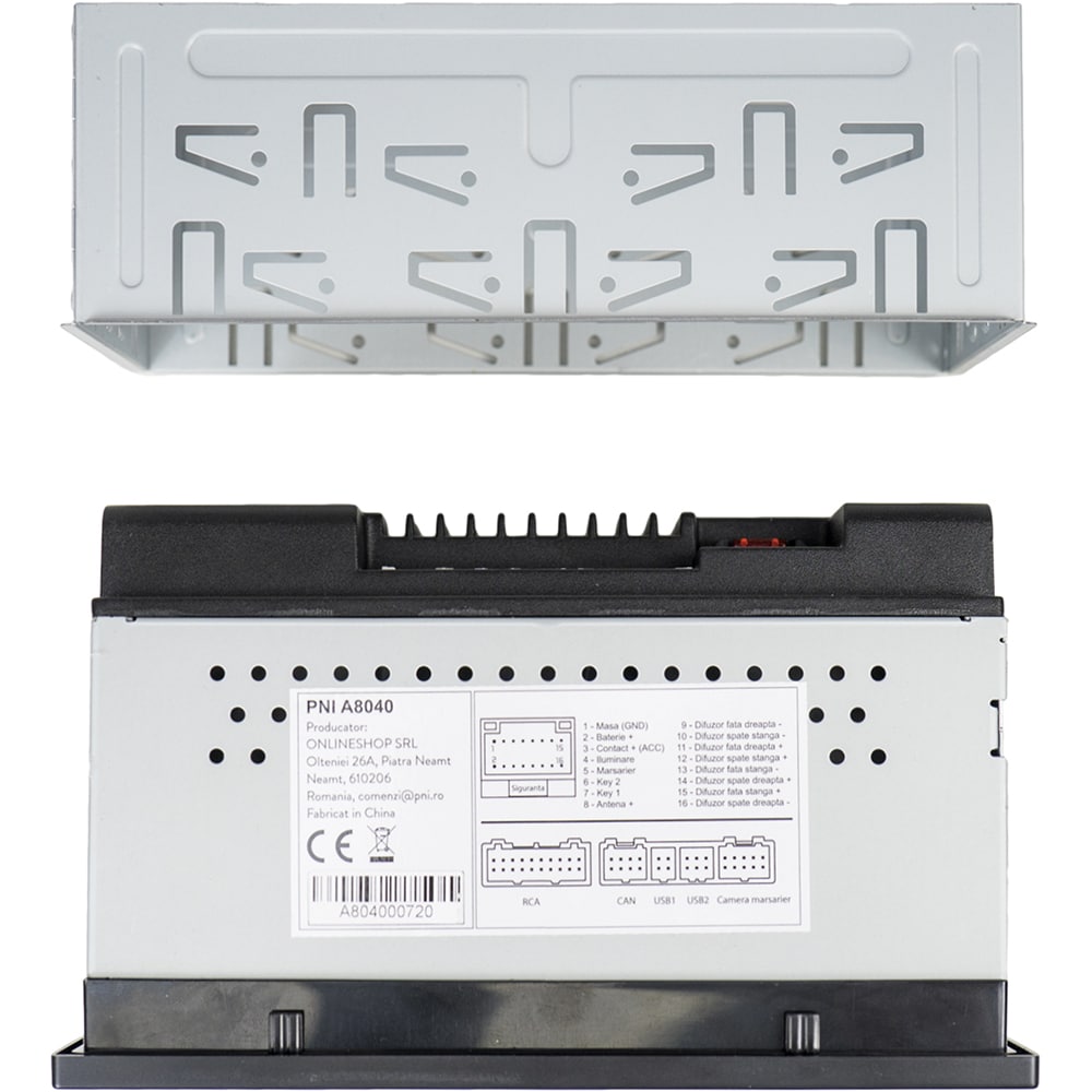 Player auto PNI A8040, Android 13, 4 x 25W, Bluetooth, USB, FM