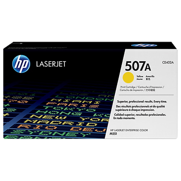 Toner original HP 507A (CE402A), galben