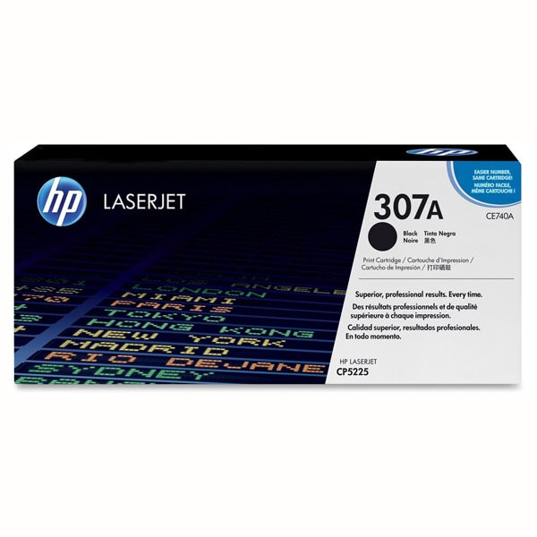 Toner original HP 307A (CE740A), negru