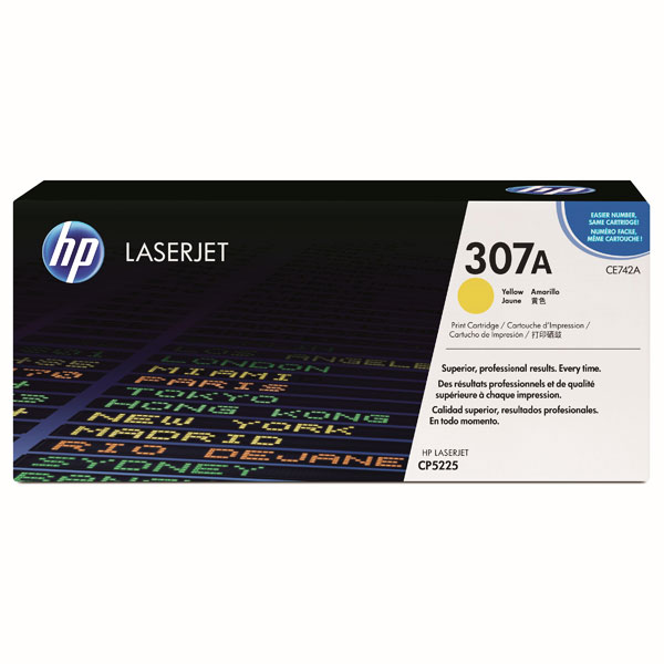 Toner original HP 307A (CE742A), galben