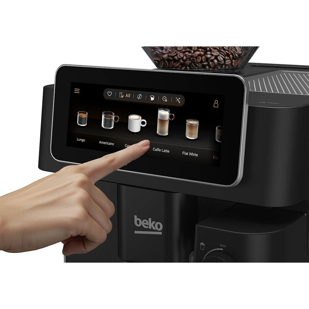 Espressor automat BEKO CaffeExperto CEG8564B, 2l, 1350W, 19 bar, negru