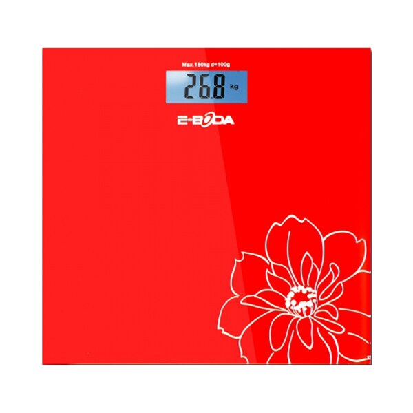 Cantar de persoane E-BODA CEP1111, electronic, 150kg, rosu