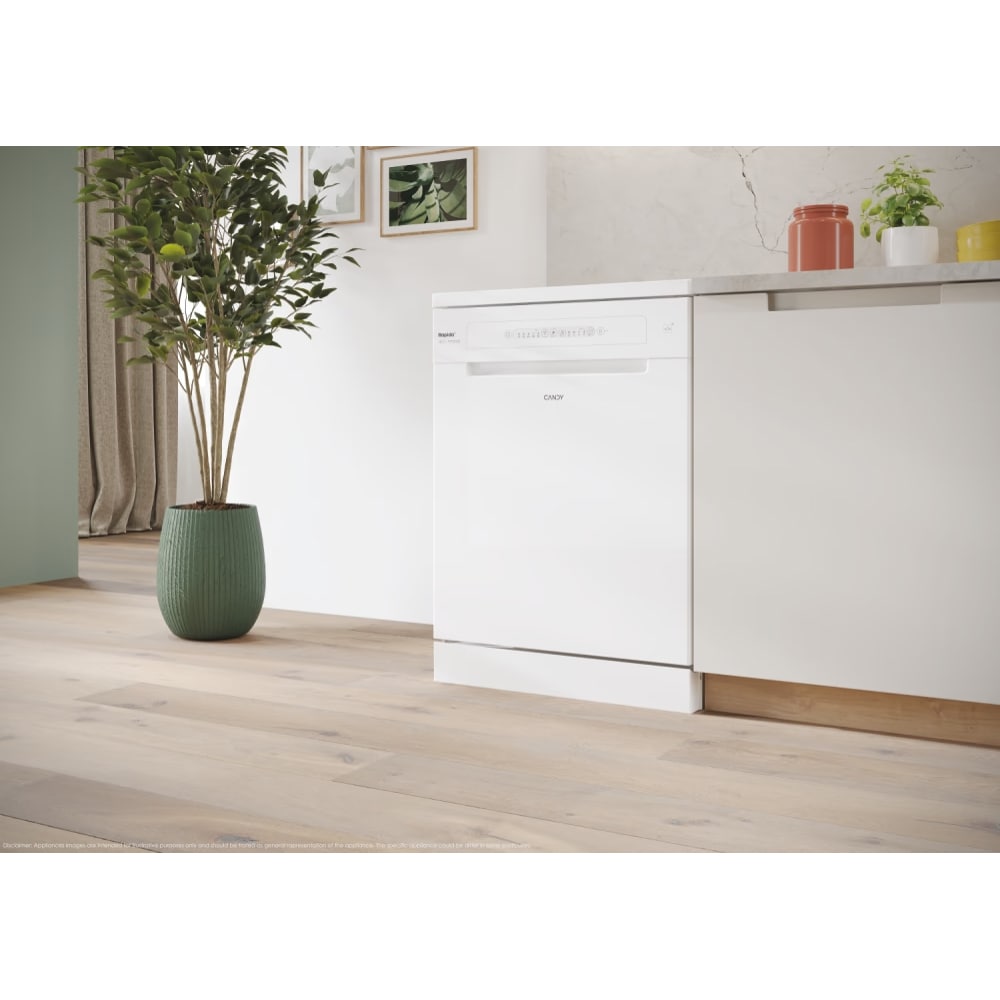 Masina de spalat vase independenta CANDY Rapido CF 3C7F0W, 13 seturi, 8 programe, 60 cm, Clasa C, alb