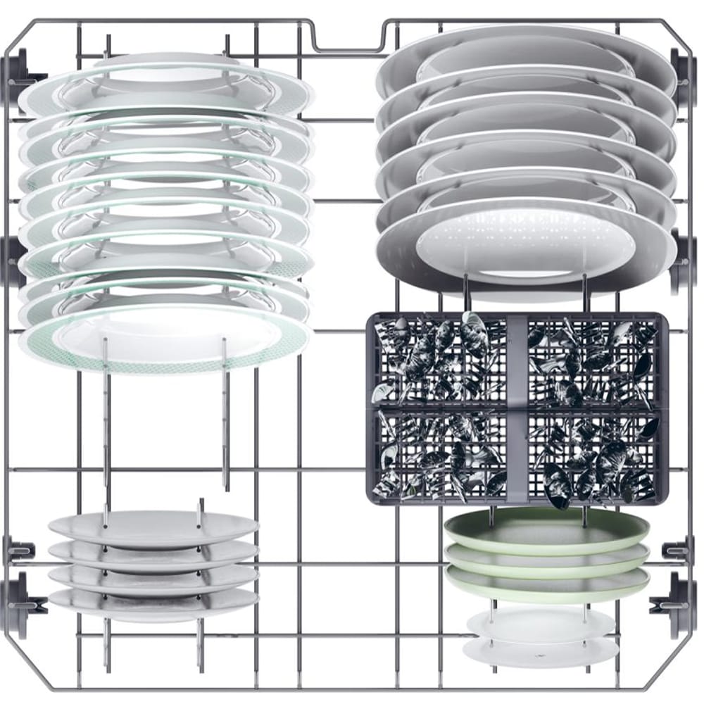 Masina de spalat vase independenta CANDY Rapido CF 3C7F0W, 13 seturi, 8 programe, 60 cm, Clasa C, alb