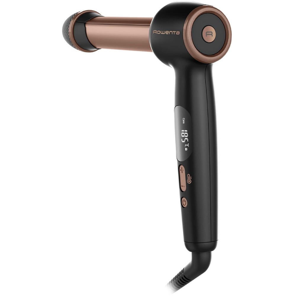 Ondulator ROWENTA Twist Curl CF4620E0, 210 grade, invelis ceramic, negru
