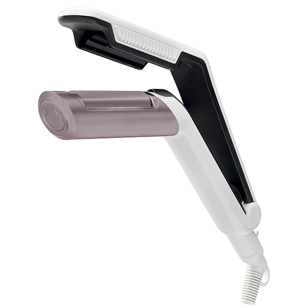 Aparat pentru volum ROWENTA Volum 24 Premium Care CF6460F0, 170 grade, invelis keratina, alb-roz