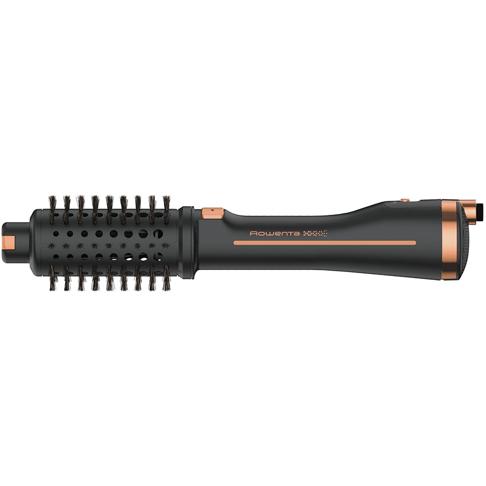 Perie rotativa ROWENTA Ultimate Experience Virtuose CF9625F0, 750W, 3 viteze, 2 trepte temperatura, Invelis Ceramic, negru-maro