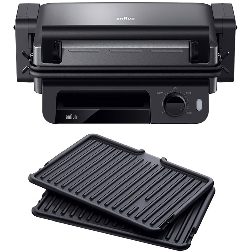 Gratar electric BRAUN MultiGrill 5 CG5010IGY, 2000W, negru