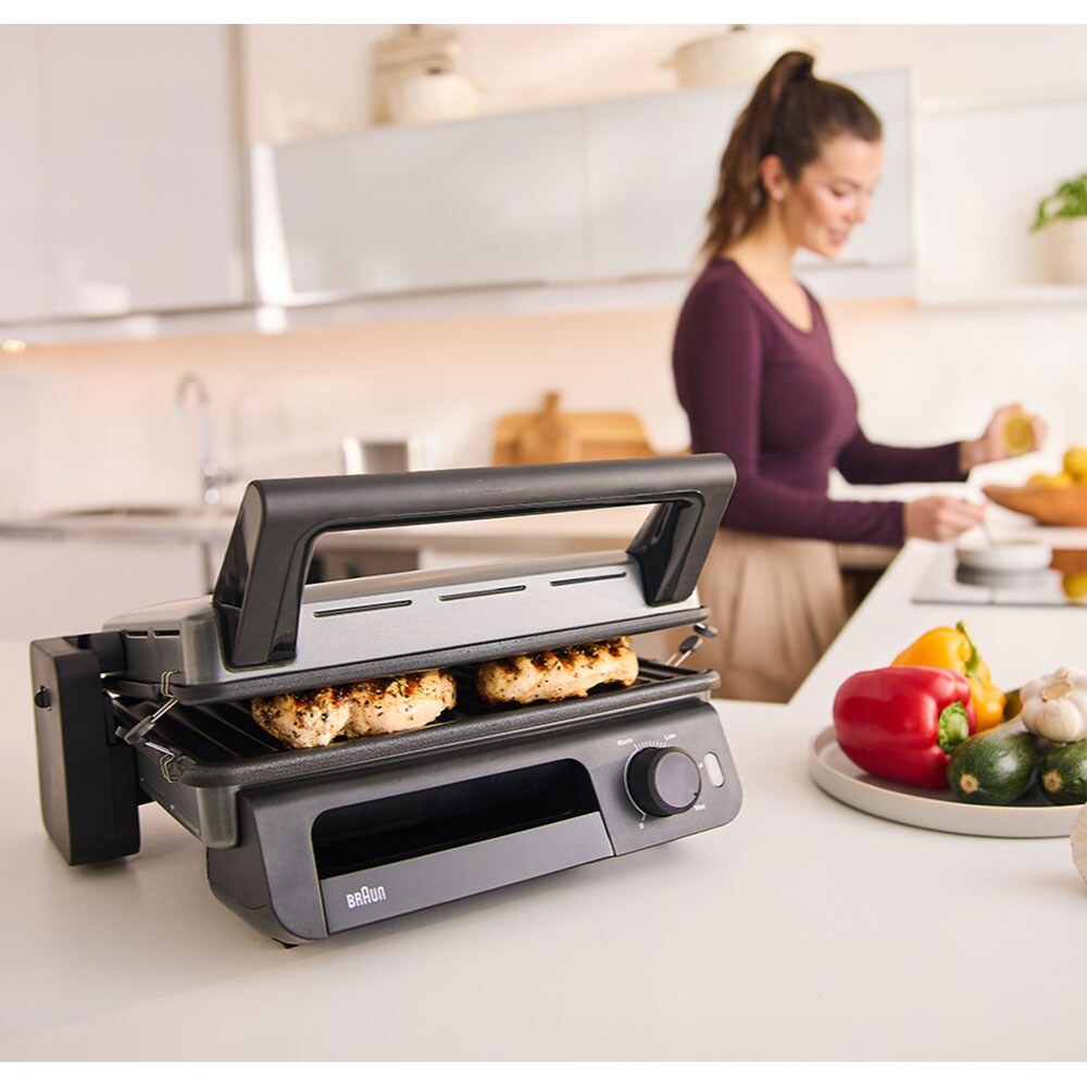 Gratar electric BRAUN MultiGrill 5 CG5010IGY, 2000W, negru