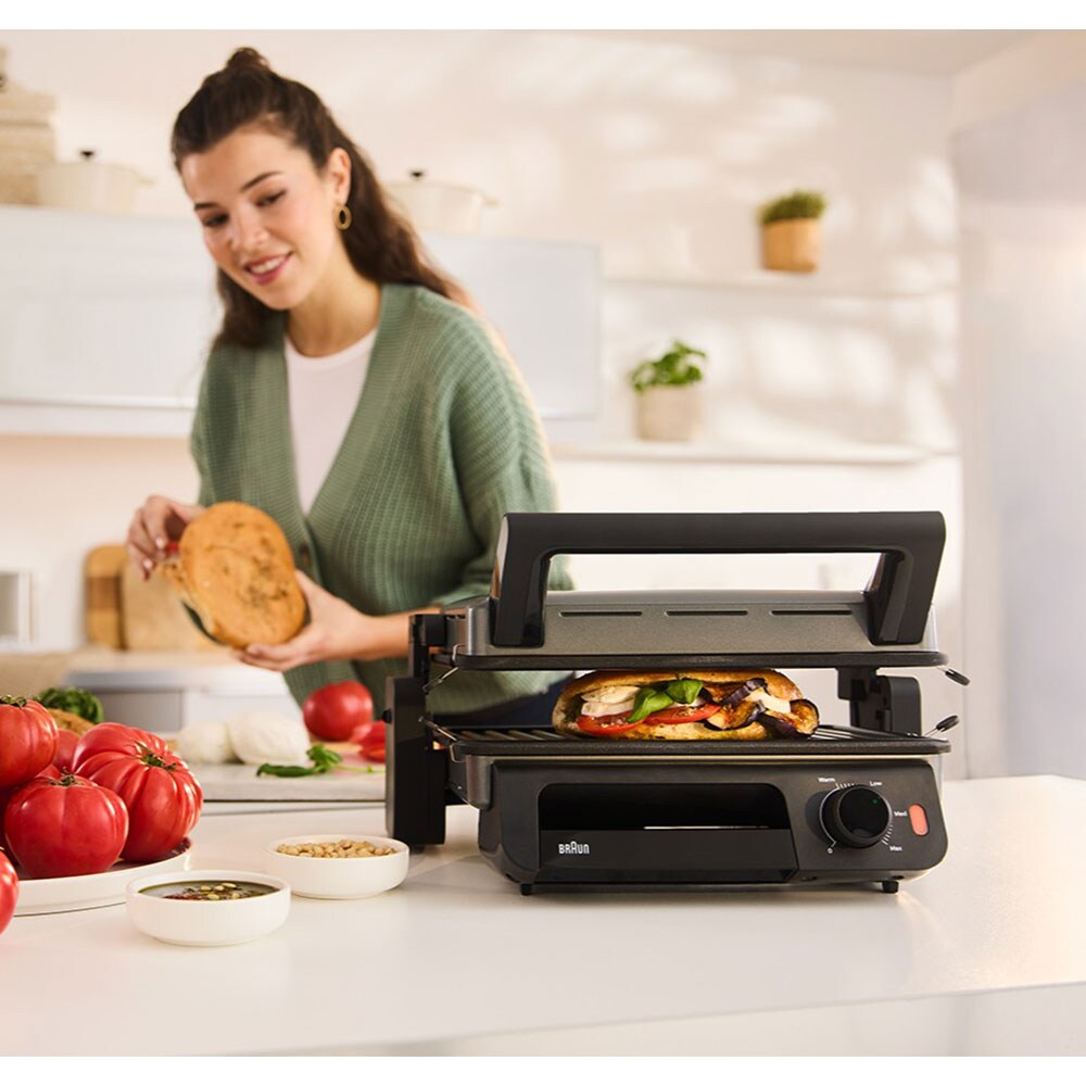 Gratar electric BRAUN MultiGrill 5 CG5010IGY, 2000W, negru