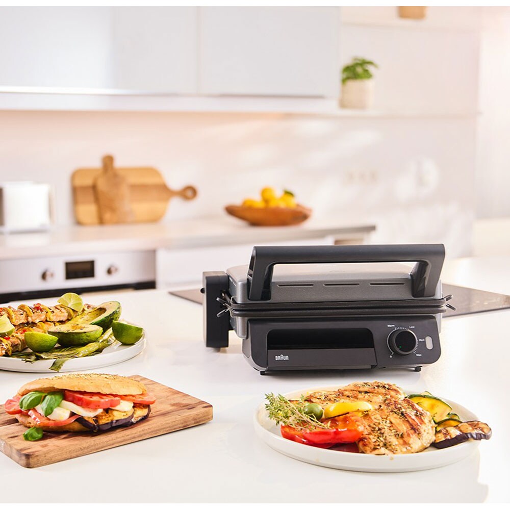 Gratar electric BRAUN MultiGrill 5 CG5010IGY, 2000W, negru