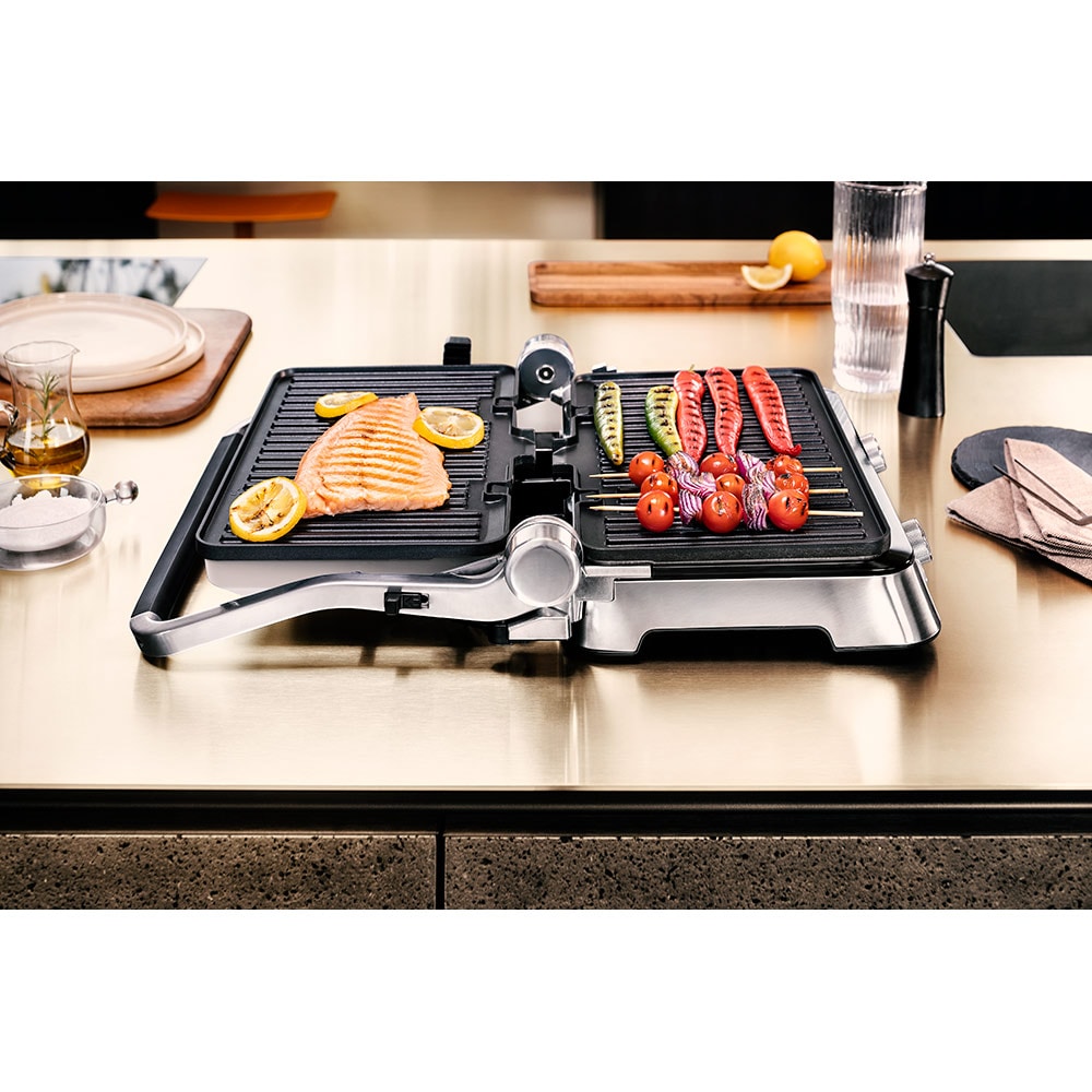 Gratar electric BRAUN MultiGrill 9 Pro CG9160, 2200W, argintiu-negru