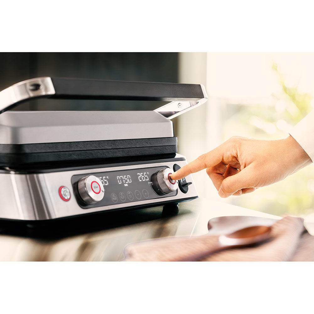 Gratar electric BRAUN MultiGrill 9 Pro CG9167, 2200W, argintiu-negru