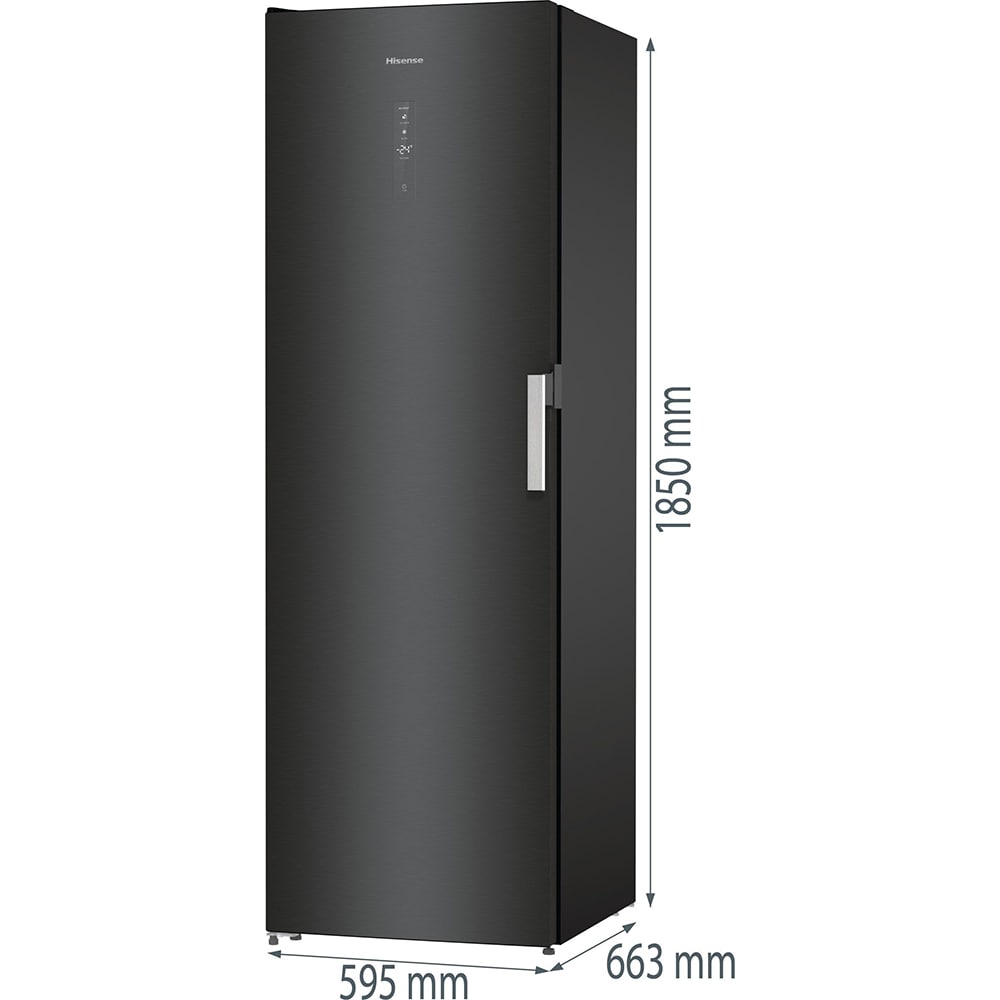 Congelator HISENSE FV358N4EFE, NoFrost, 280 l, H 185 cm, Clasa E, negru