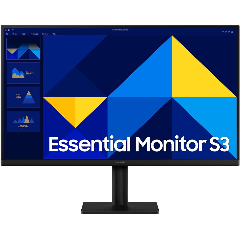 Monitor LED IPS SAMSUNG Essential S30GD LS24D300GAUXEN, 24", Full HD, 100Hz, negru