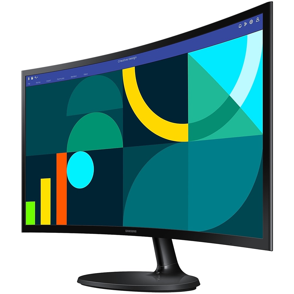 Monitor Gaming curbat LED VA SAMSUNG Essential S3 S36GD LS27D360GAUXEN, 27", Full HD, 100Hz, negru