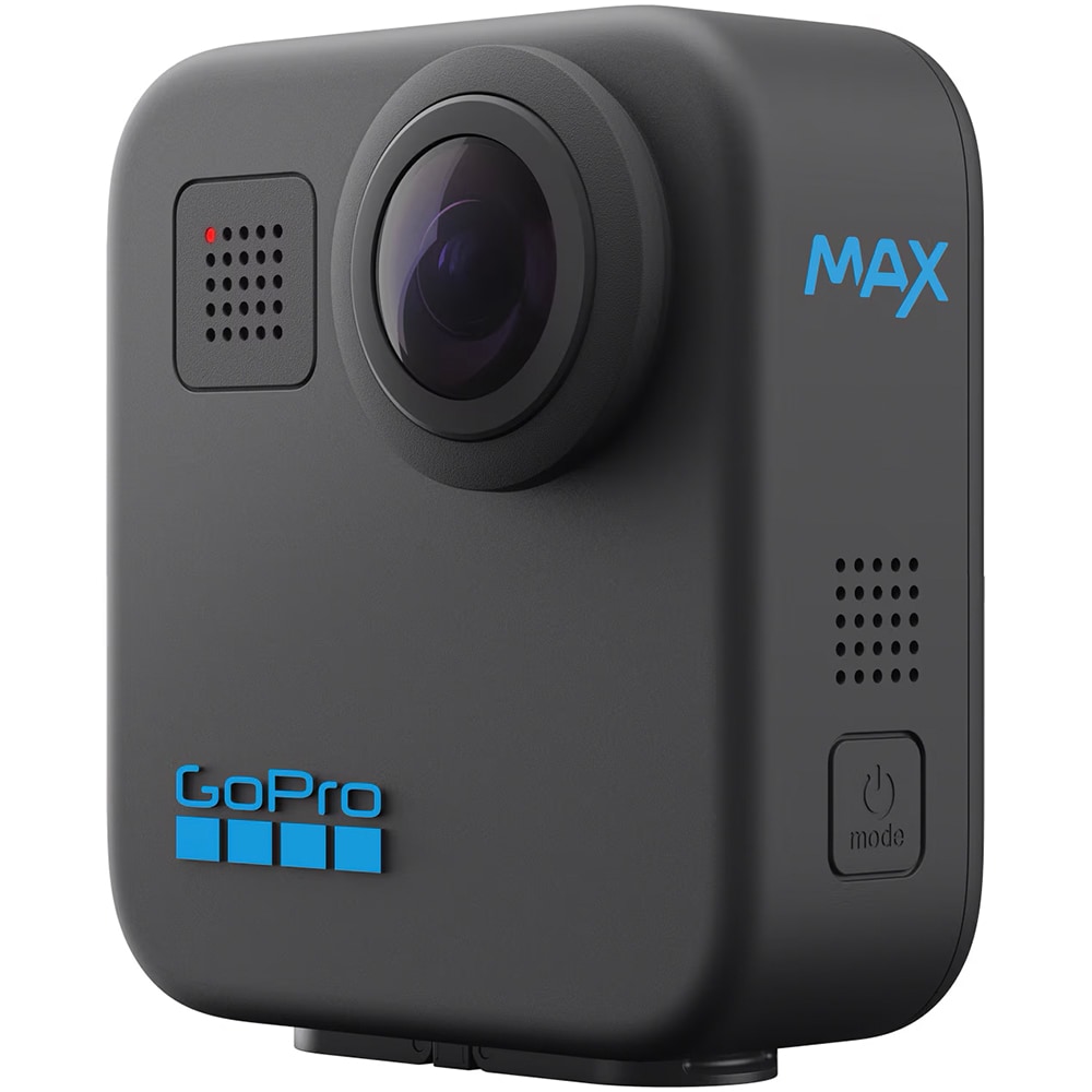 Camera video sport GoPro MAX 360 2025, 5.6K, Wi-Fi, GPS, negru