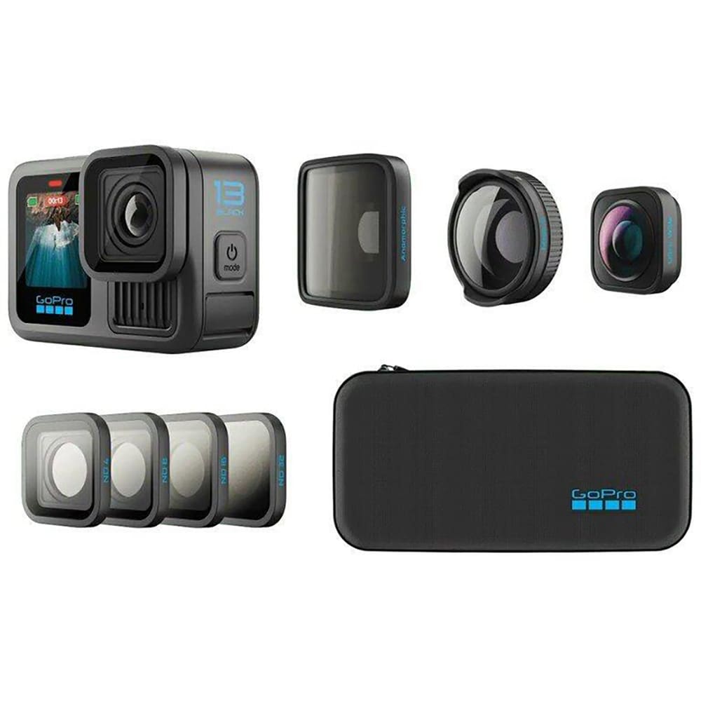 Camera video sport GoPro HERO13 Black Lens Series Bundle, Wi-Fi, Bluetooth, negru