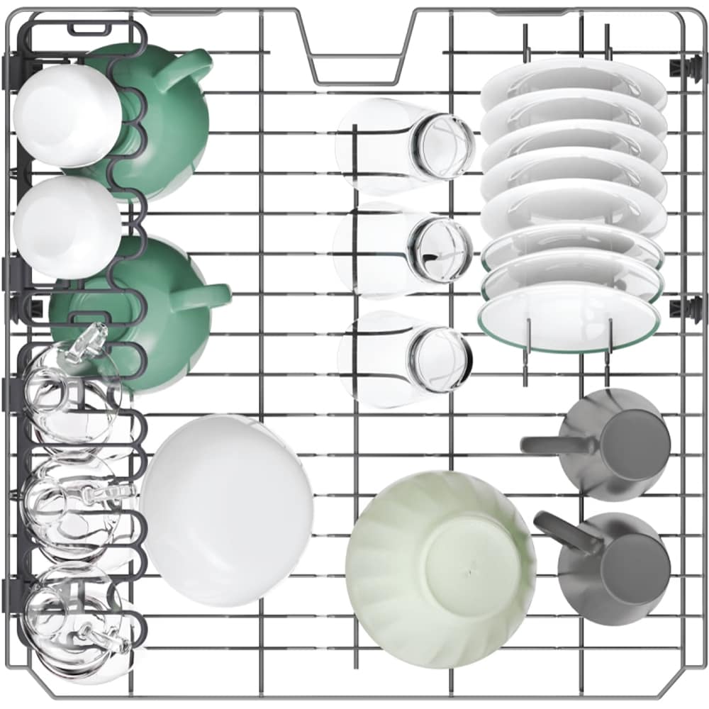 Masina de spalat vase incorporabila CANDY CI 3E7L0W2, 13 seturi, 5 programe, 60 cm, Clasa E, panou comanda alb
