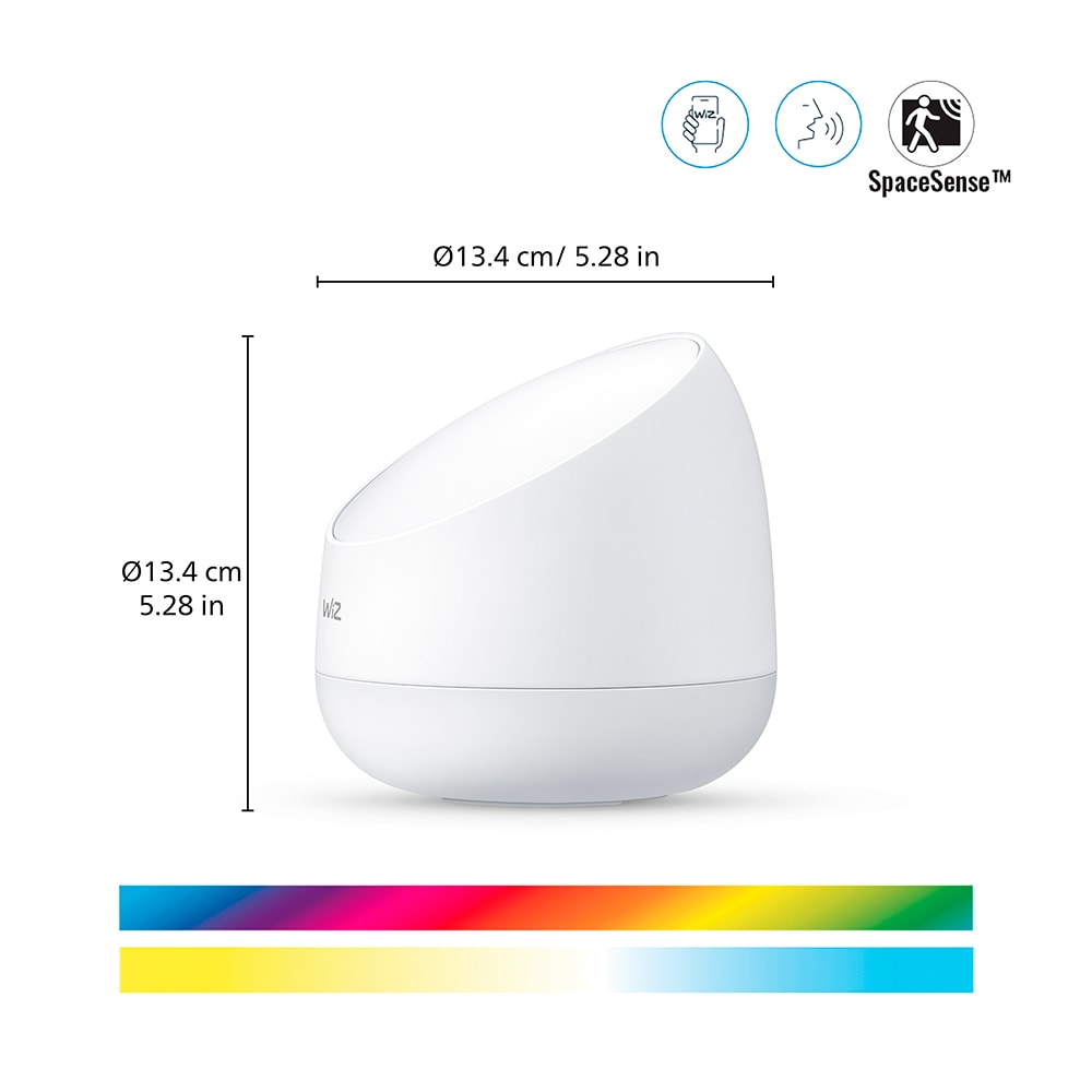 Veioza smart WIZ Squire, 9W, Wi-Fi, alb