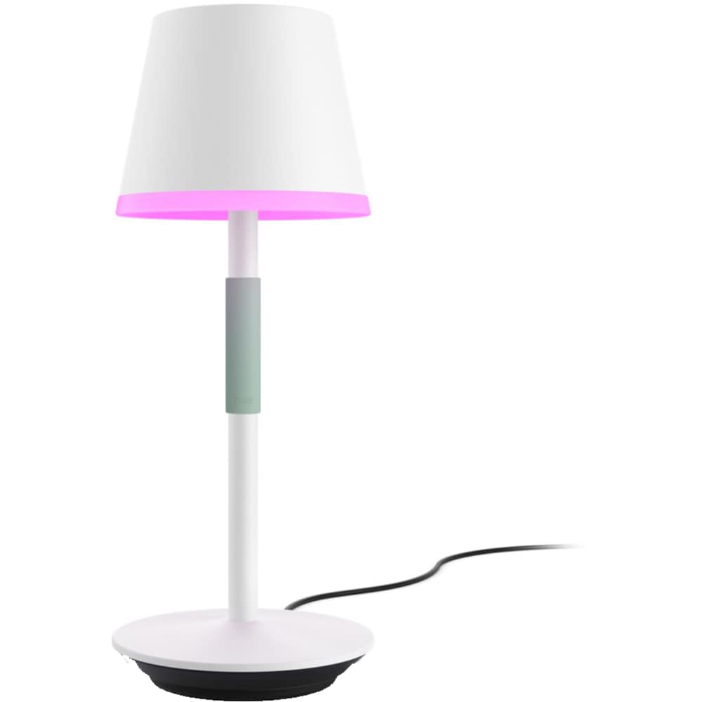Lampa portabila smart PHILIPS HUE Go 8719514404571, Bluetooth, lumina RGB, 6.2W, alb