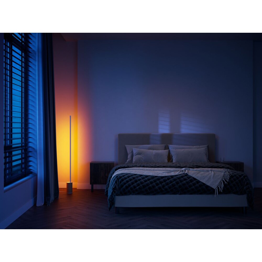 Lampa de podea PHILIPS Hue Gradient Signe 8719514433526, iluminare RGB, 29W, alb