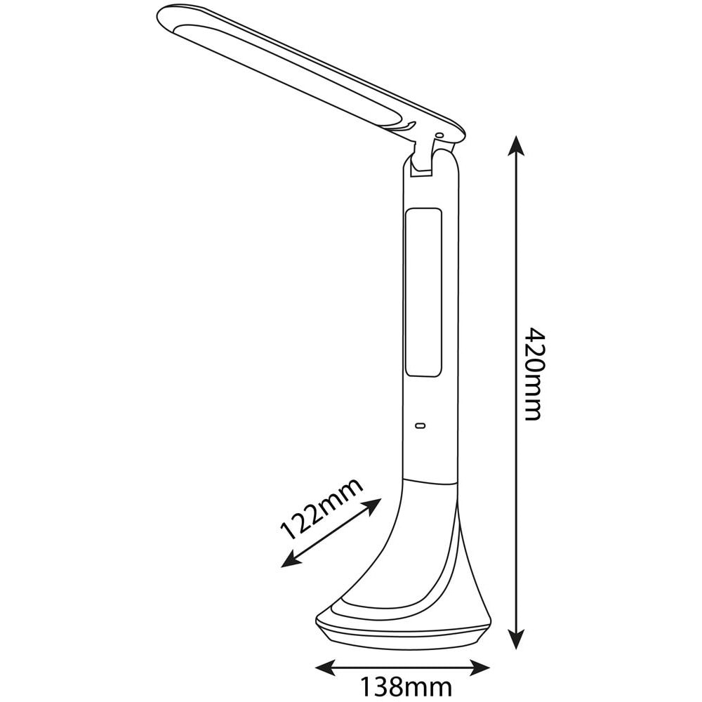 Lampa de birou LED AVIDE Calendar, 5W, 280lm, negru