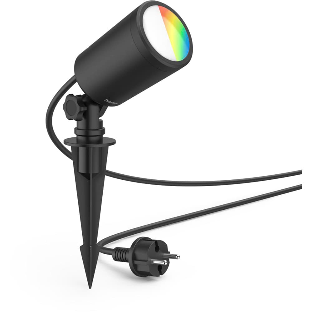 Lampa de exterior HAMA 00176630, 7W, 450lm, IP65, RGB, negru