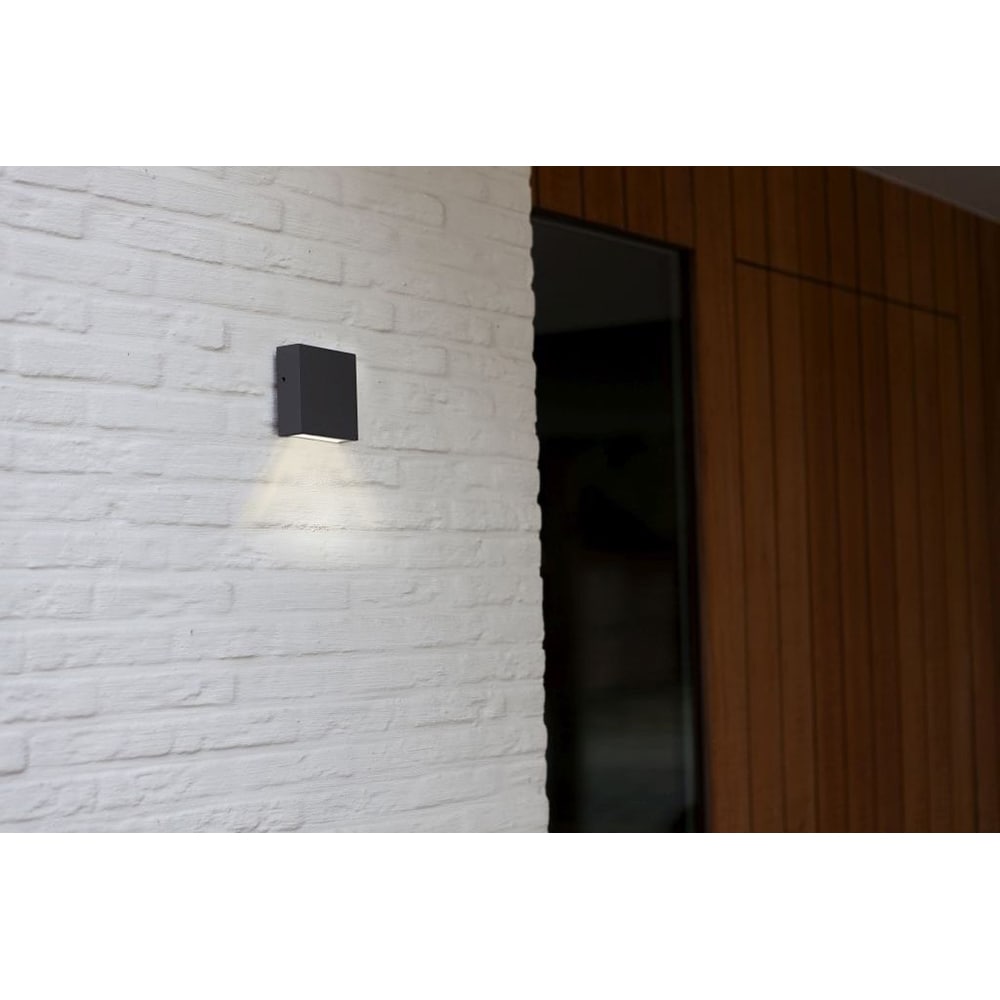 Aplica de exterior LUTEC LTC-5104001118, LED, 9.5W, 750lm, gri inchis