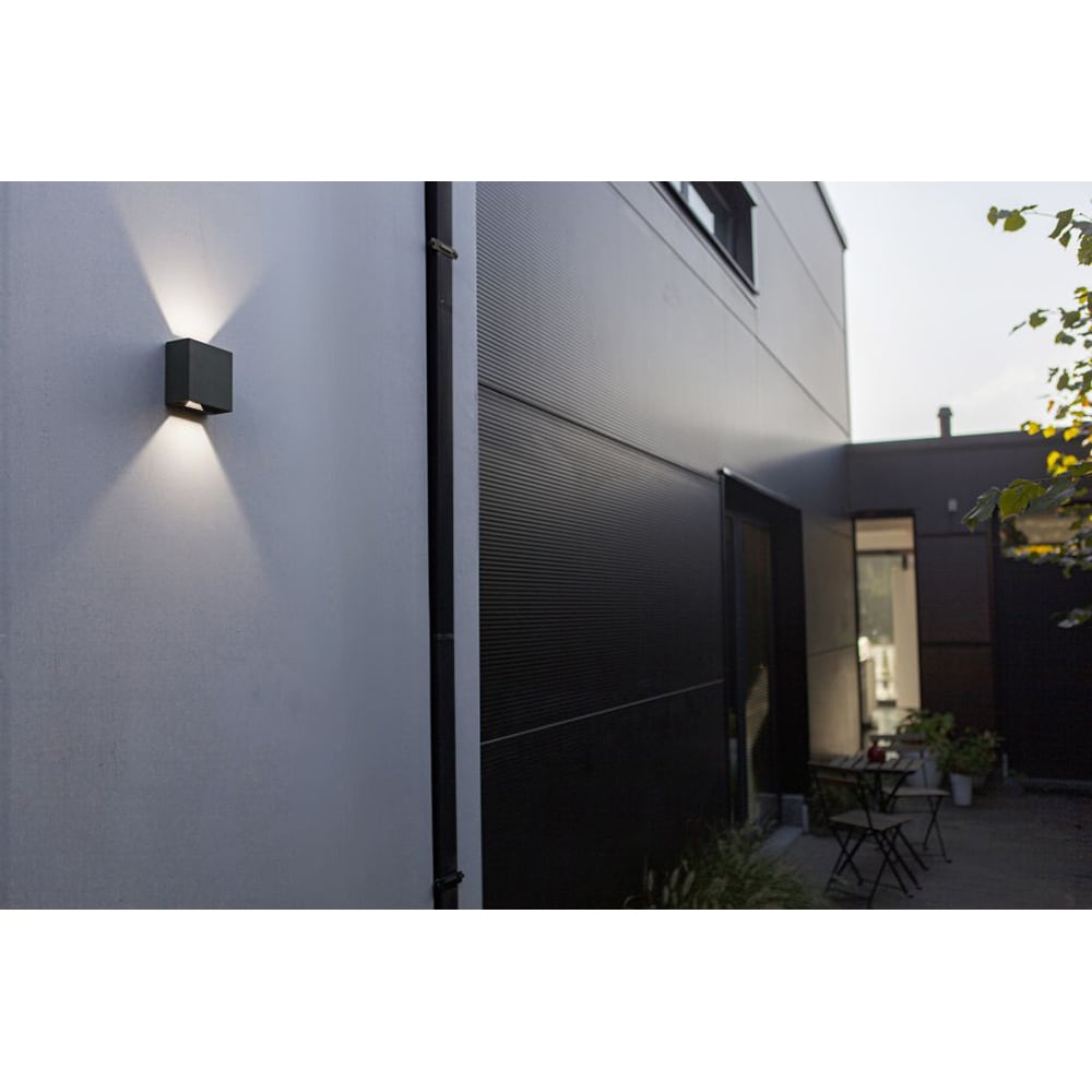 Aplica de exterior LUTEC LTC-5104005118, LED, 10W, 400lm, gri inchis