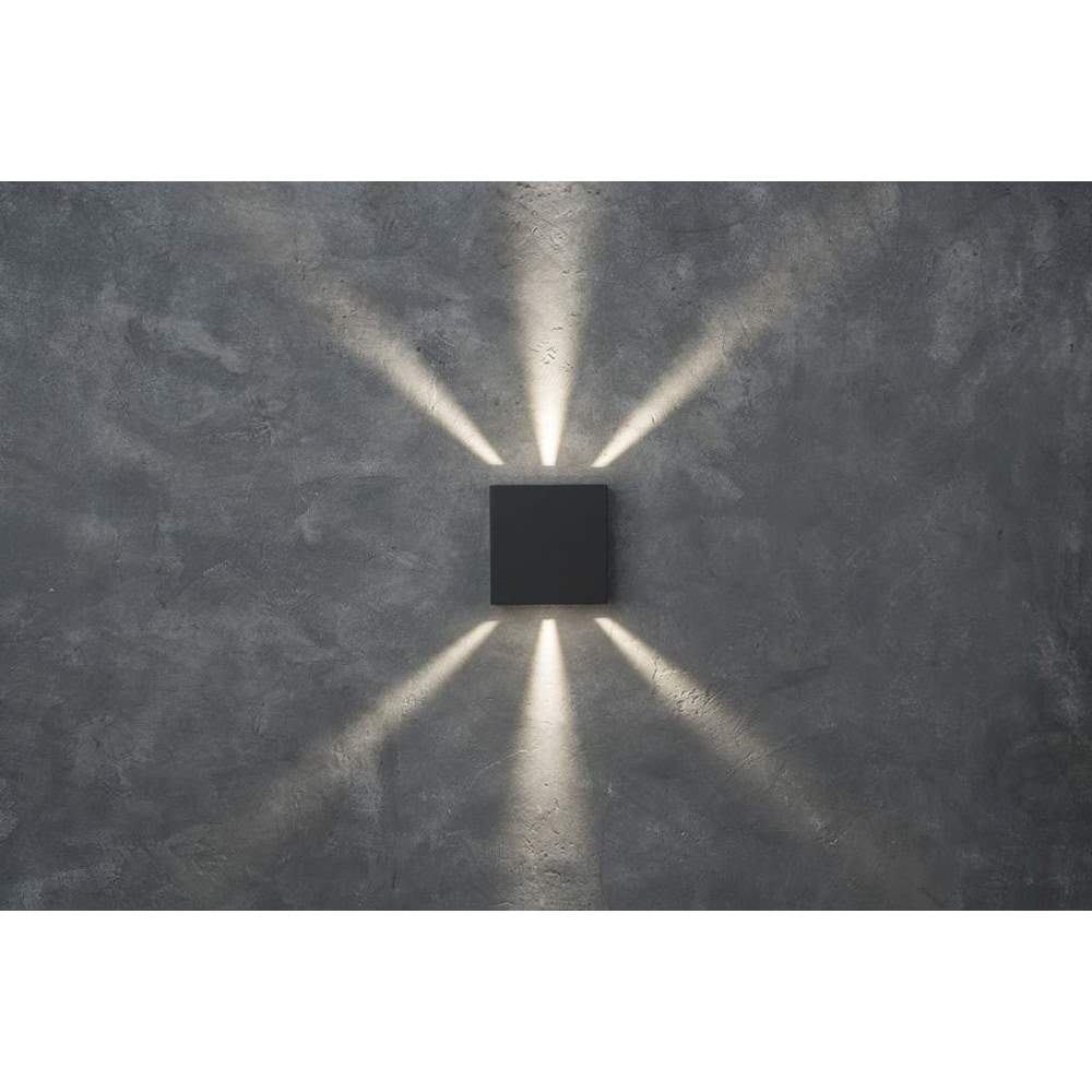 Aplica de exterior LUTEC LTC-5104005118, LED, 10W, 400lm, gri inchis