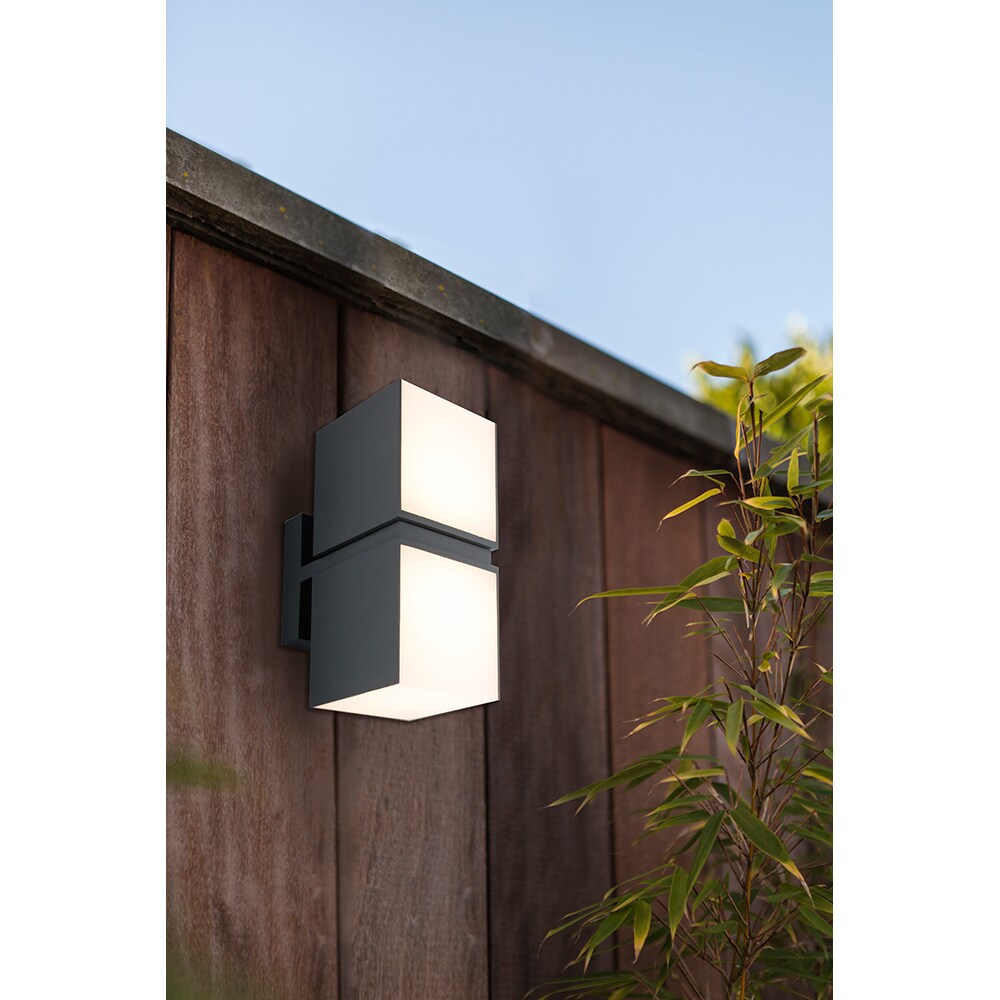 Aplica de exterior LUTEC LTC-5193801118, LED, 24.4W, 1000lm, gri inchis