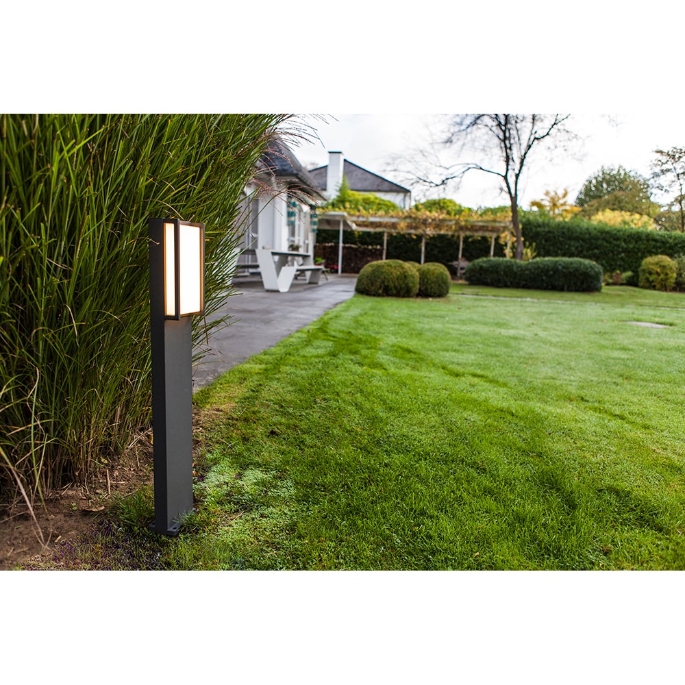 Stalp LUTEC LTC-7193001118, LED, 17.3W, 1100lm, gri inchis