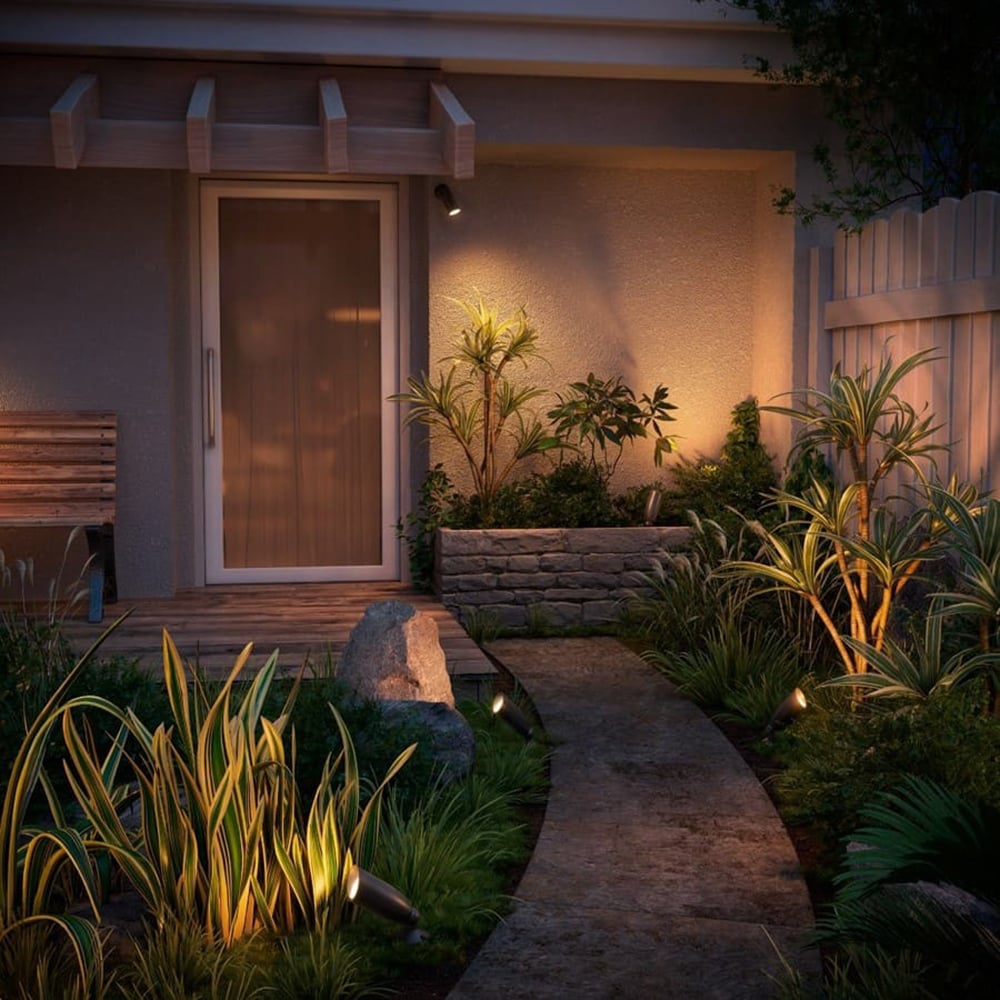 Proiectoare de exterior LED WIZ 8720169071599, 10W, 540lm, IP65, negru