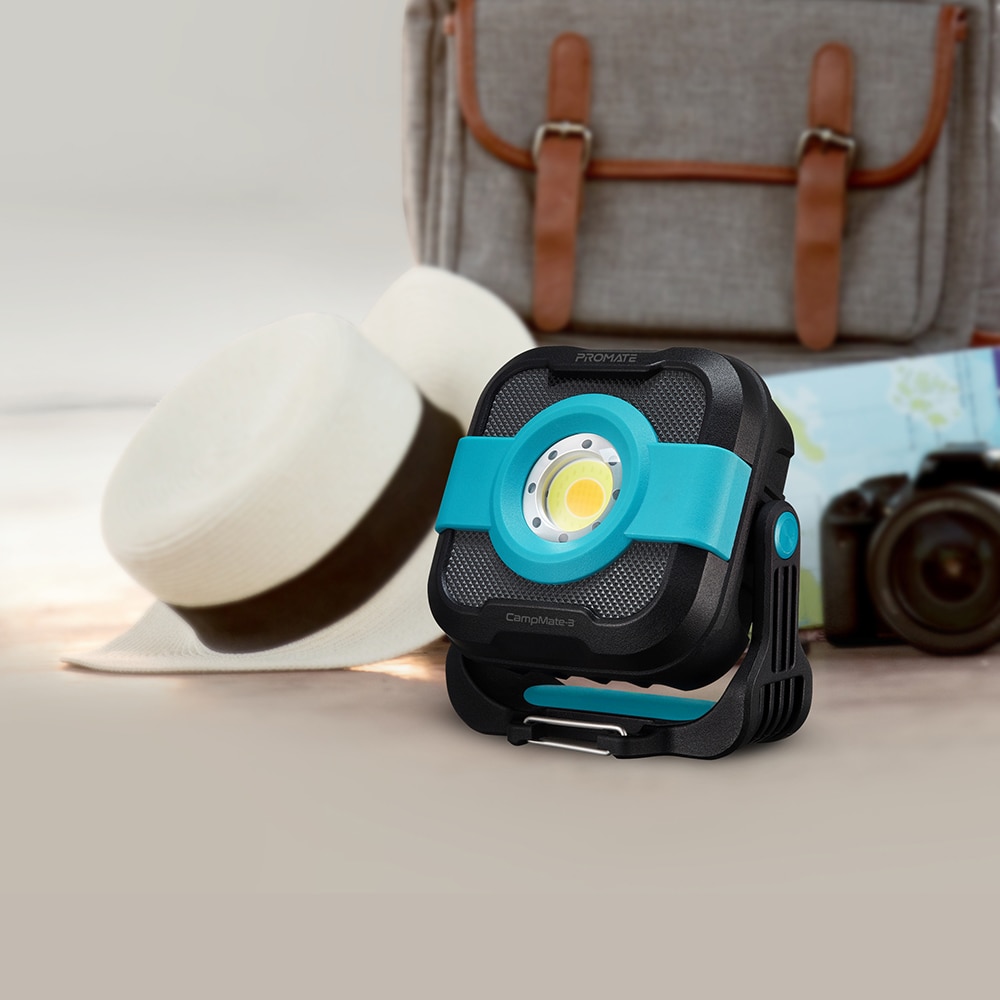 Lampa de lucru LED PROMATE CampMate 3, 1200lumeni, 9000mAh, negru