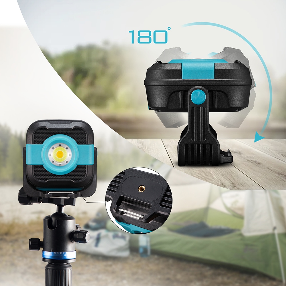 Lampa de lucru LED PROMATE CampMate 3, 1200lumeni, 9000mAh, negru