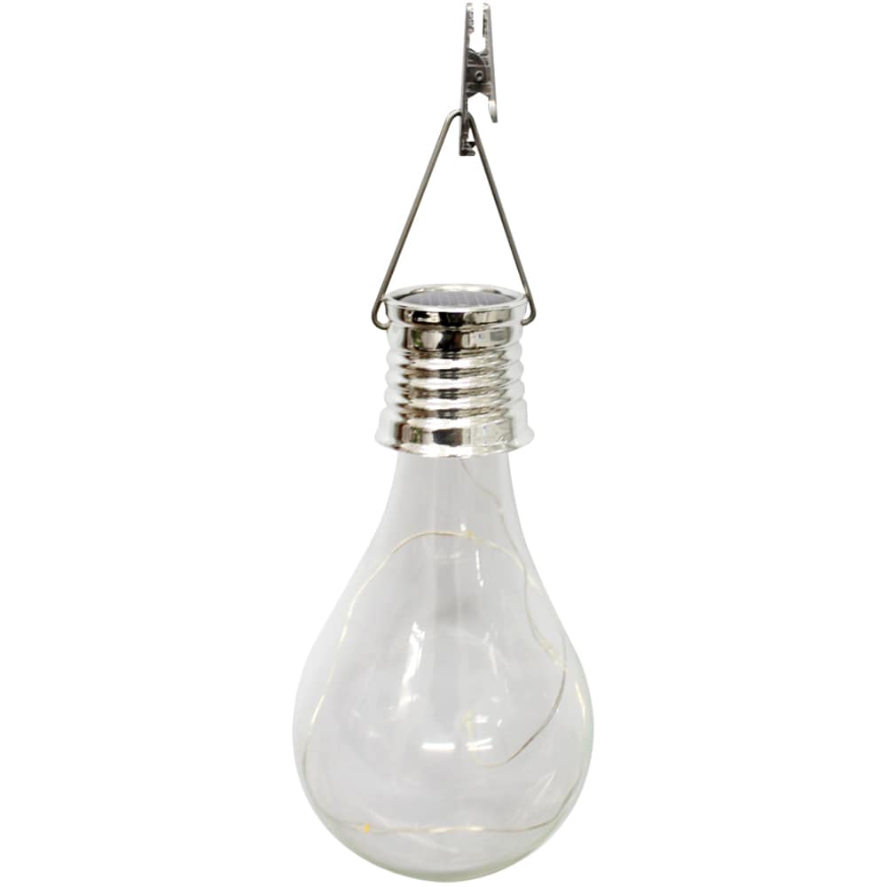 Set 10 lampi solare FLINK FK-FS-086-MP, IP44, Argintiu