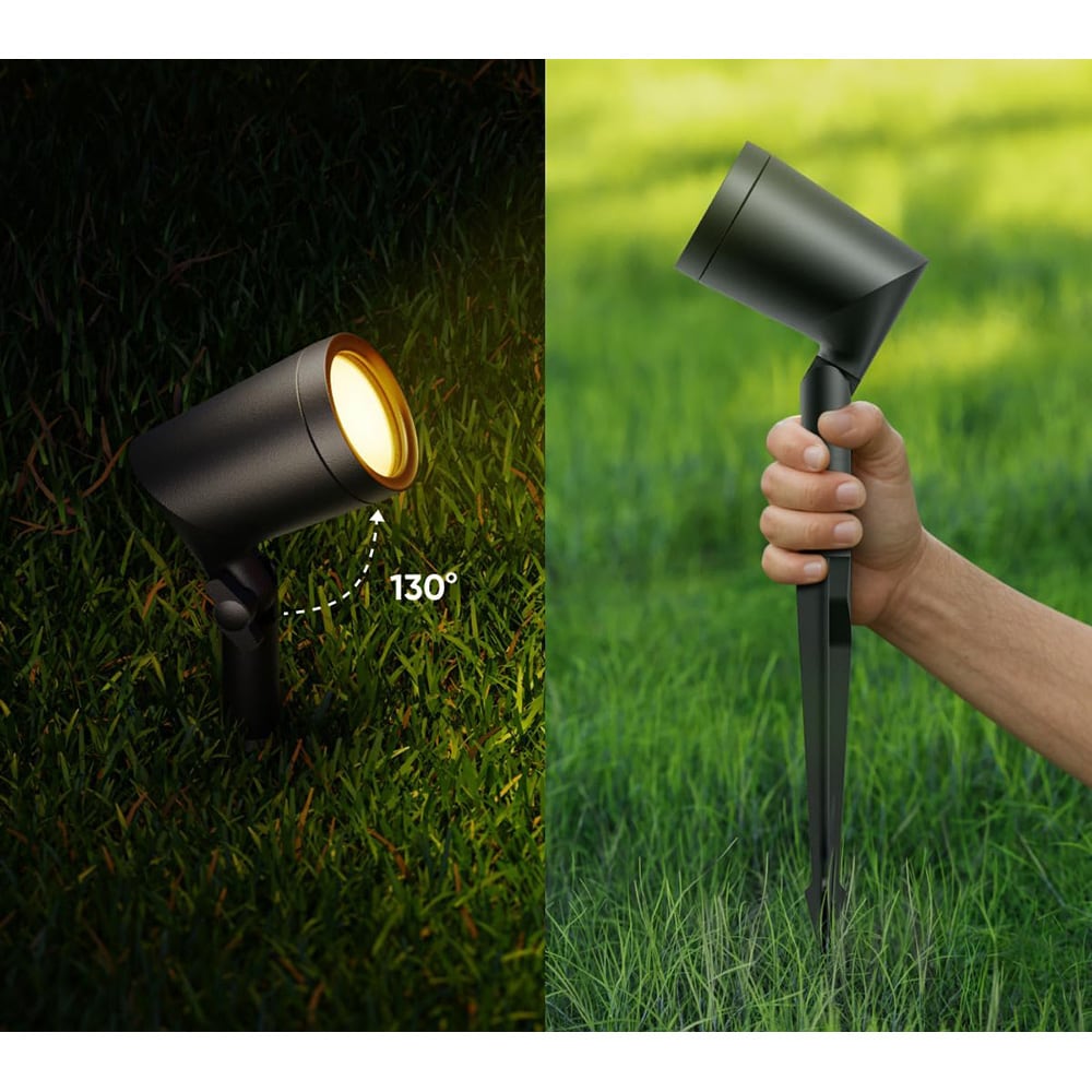 Reflector smart EUFY Spotlights, E10, IP65, negru