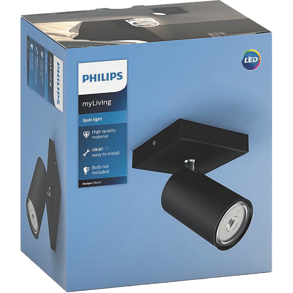 Spot PHILIPS myLiving Kosipo 8718696164884, 5.5W, negru