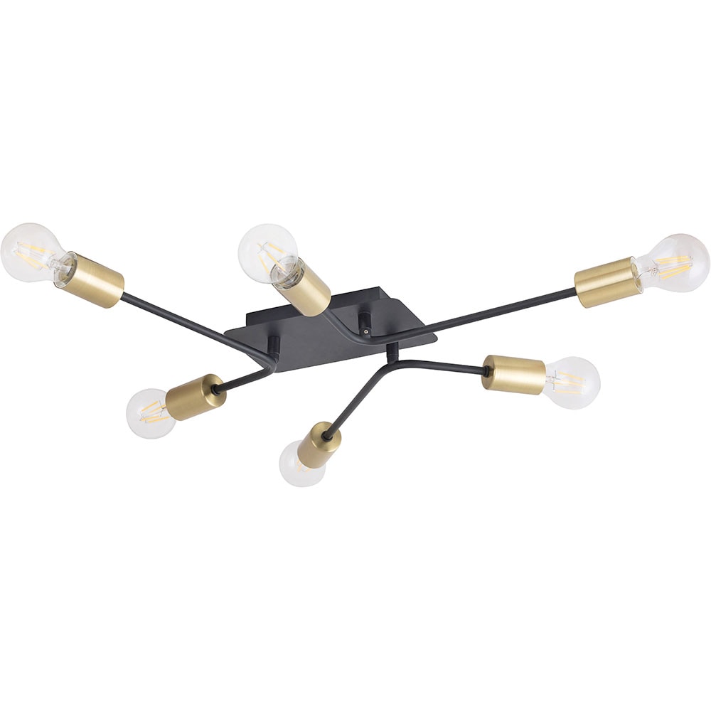 Plafoniera RABALUX Lanny, 15W, E27, IP20, Negru