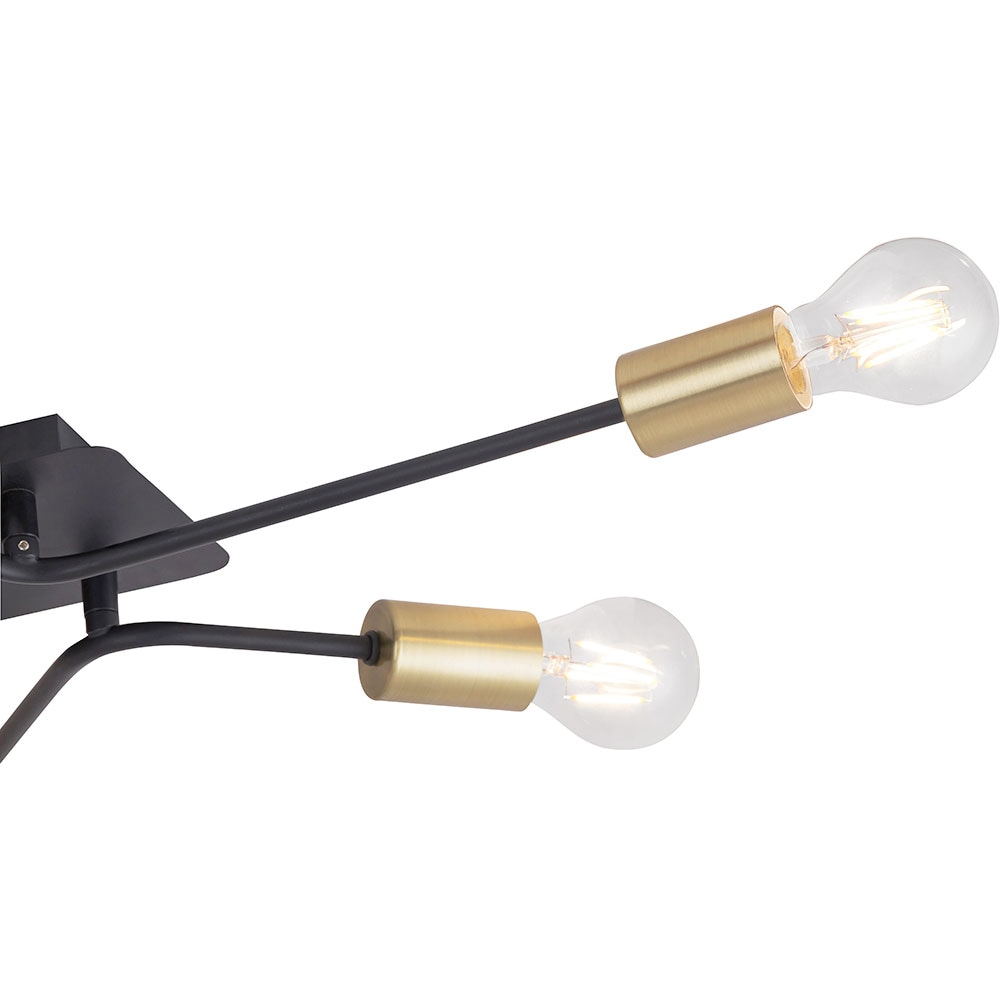 Plafoniera RABALUX Lanny, 15W, E27, IP20, Negru