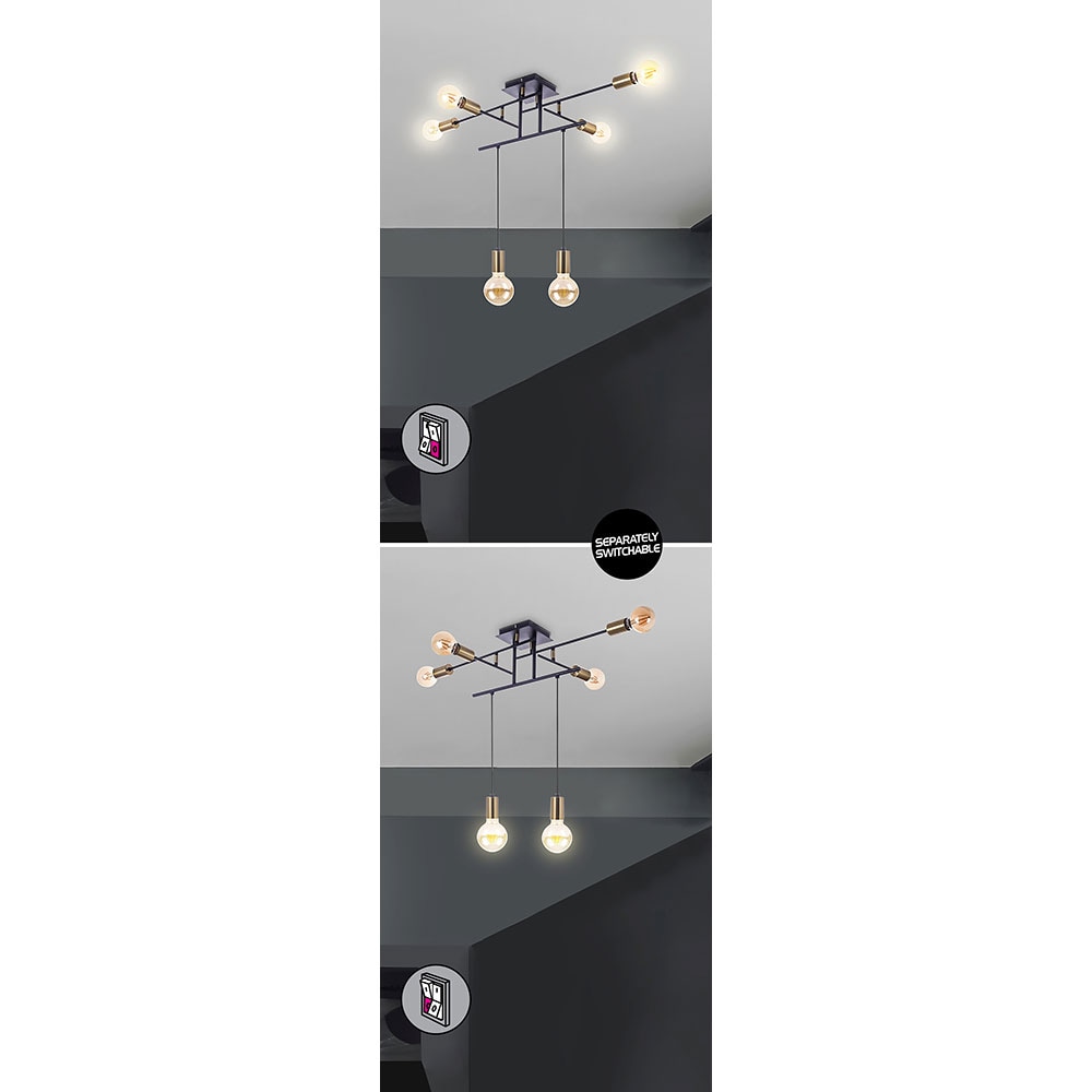 Pendul RABALUX Lanny, 40W, E27, Negru