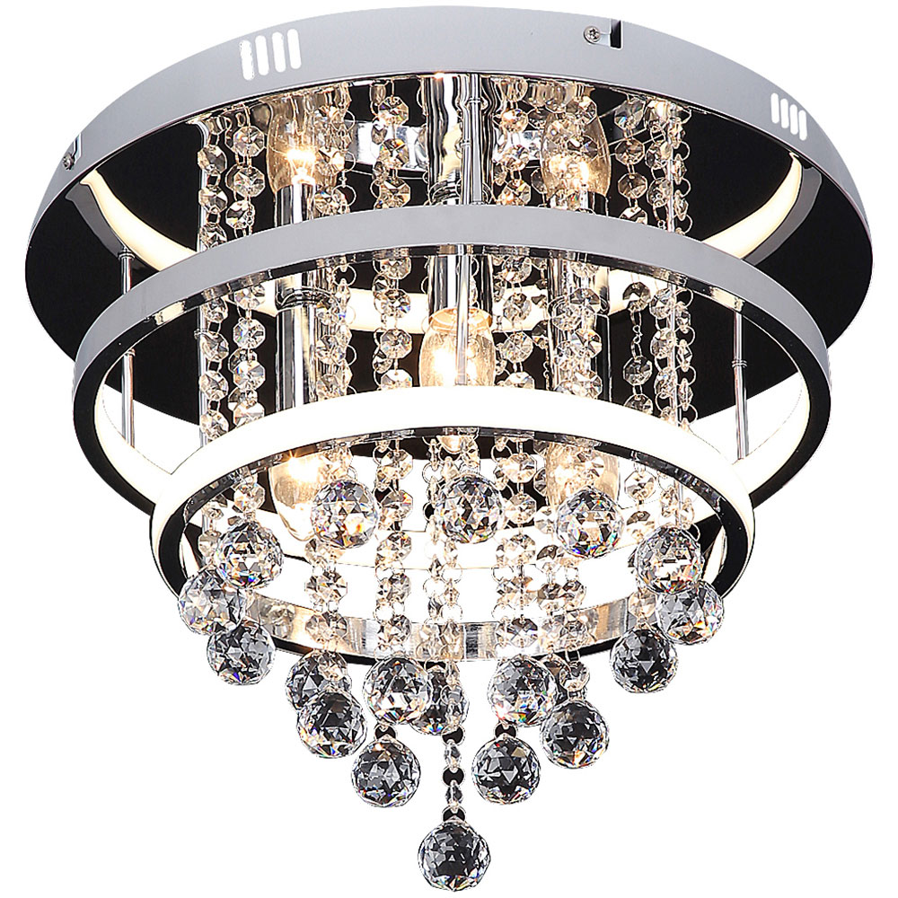 Plafoniera RABALUX Pallas, 32W, E14, IP20, Argintiu