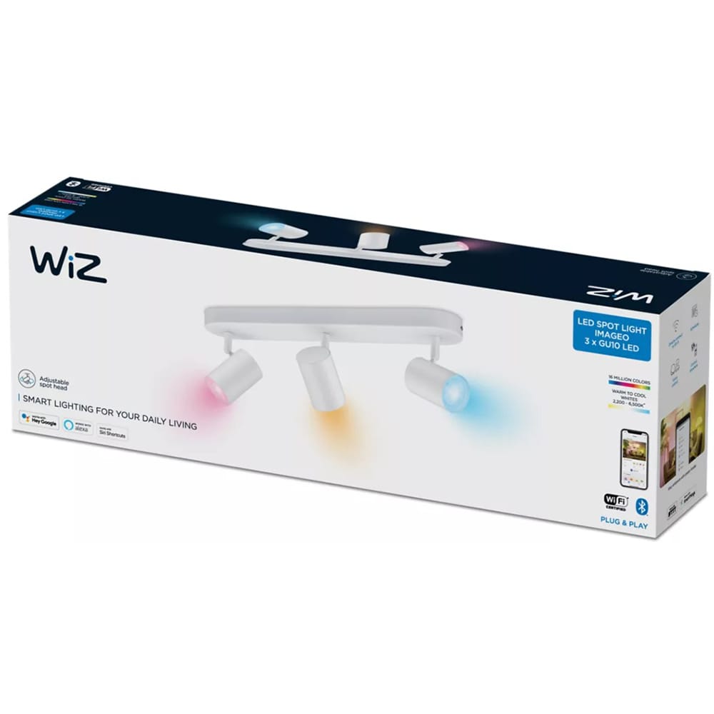 Spot LED WIZ 8719514551916, 5W, 1035lm, Wi-Fi, Alb