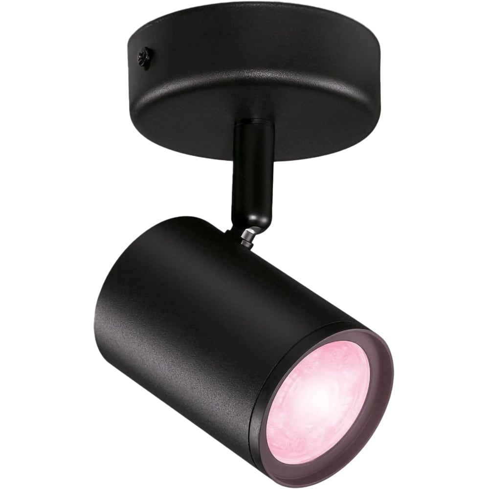 Spot LED WIZ 8719514551930, 5W, 345lm, Wi-Fi, Negru