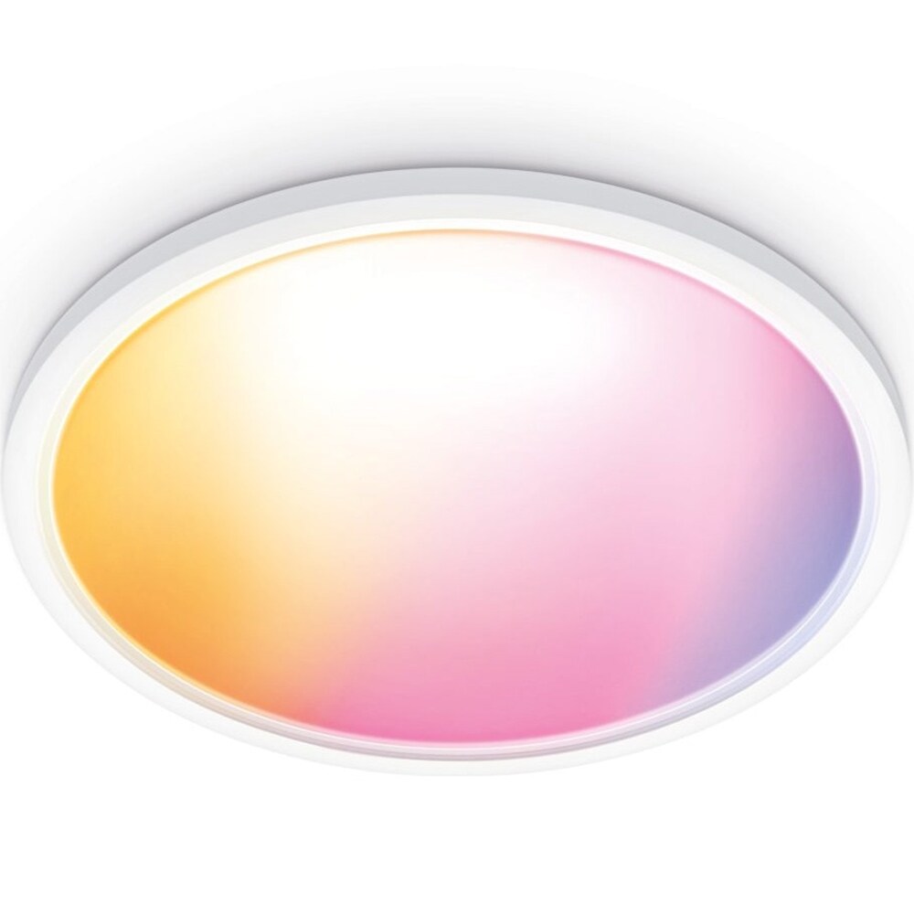 Plafoniera LED Smart WIZ Superslim, 22W, 2600lm, Wi-Fi, alb