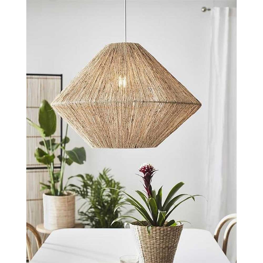 Pendul SQUID LIGHTING Ip sarim, 60W, E27, bej