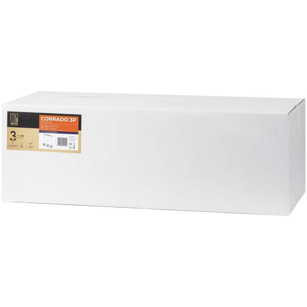 Lustra ADVITI AD-LD-6213GGE14S, 40W, E14, argintiu